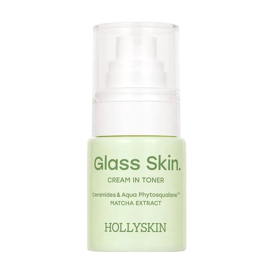 Крем-тонер для обличчя Hollyskin Glass Skin. Cream In Toner з церамідами та екстрактом матчі, 50 мл